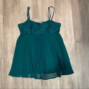 Victoria's secret Emerald Green Chemise Size M